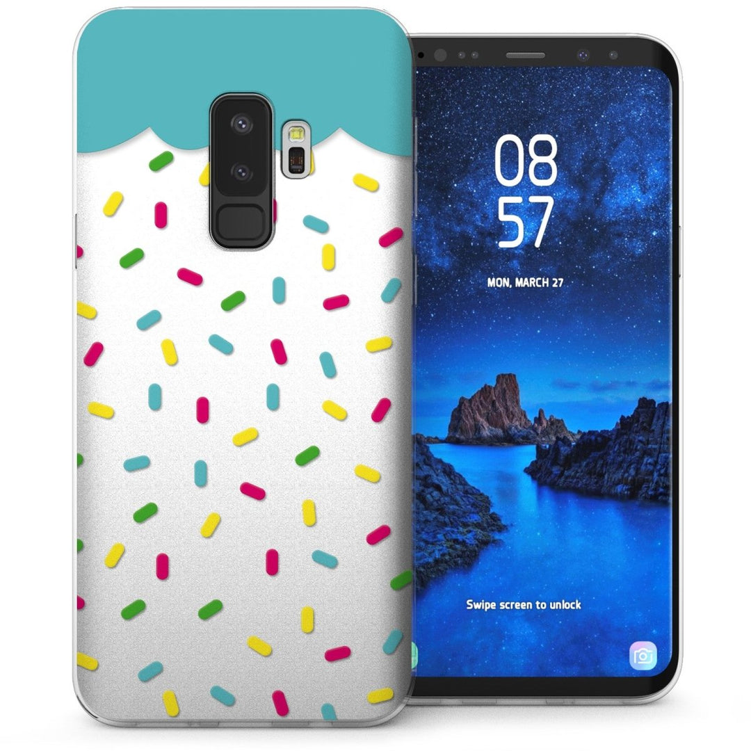 Samsung Galaxy S9 Plus Sugar Sprinkles TPU Gel Case - White - Mobile Madhouse
