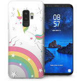 Samsung Galaxy S9 Plus Unicorn Rainbows TPU Gel Case - White - Mobile Madhouse