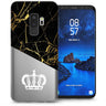 Samsung Galaxy S9 Plus Marble Crown TPU Gel Case - Black