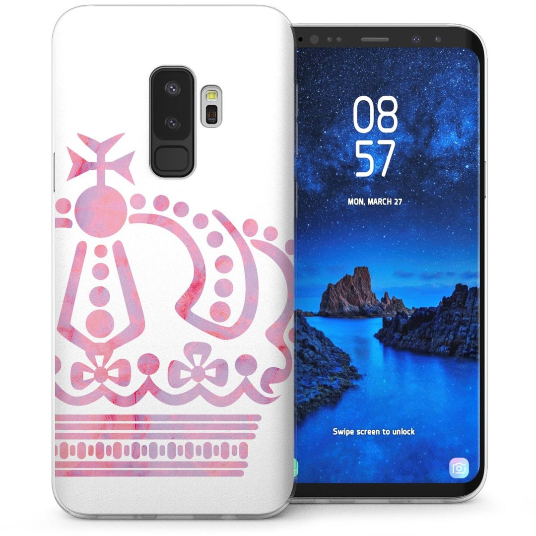 Samsung Galaxy S9 Plus Pastel Crown TPU Gel Case - Pink - Mobile Madhouse