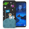 Samsung Galaxy S9 Plus Corgi On The Moon TPU Gel Case - Black