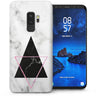 Samsung Galaxy S9 Plus Marble Triangles TPU Gel Case - White