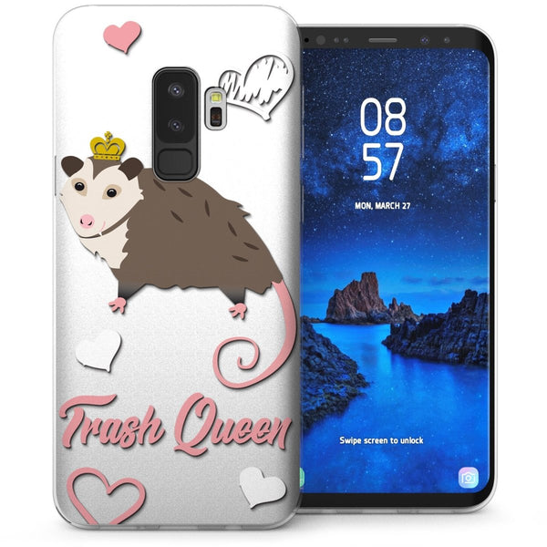 Samsung Galaxy S9 Plus Trash Queen TPU Gel Case - White - Mobile Madhouse