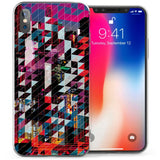 iPhone X Urban Geometric Zig Zag TPU Gel Case - Red - Mobile Madhouse