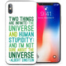 iPhone X Albert Einstein Science Quote TPU Gel Case - Green