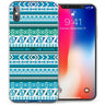 iPhone X Blue Aztec TPU Gel Case
