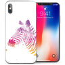 iPhone X Zebra TPU Gel Case - Purple