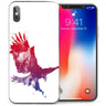 iPhone X Eagle Colour Splash TPU Gel Case - Red