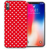 iPhone X Heart Wallpaper TPU Gel Case - Red