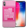 iPhone X Mum Word Tower Inspiring Slogan TPU Gel Case - Pink