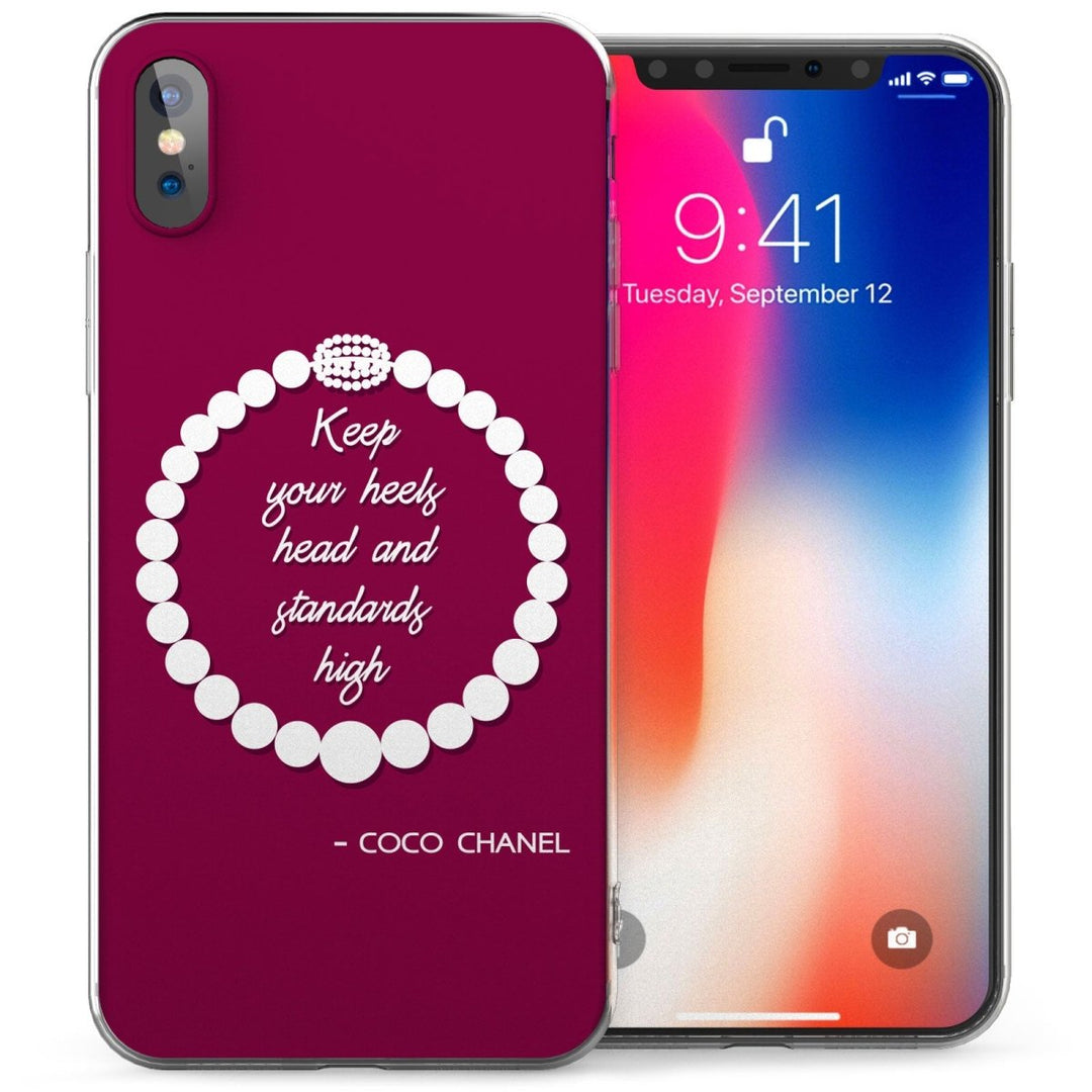 iPhone X Chanel Fashion Quote TPU Gel Case - Mobile Madhouse