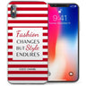 iPhone X Chanel Fabulous Quote TPU Gel Case - Red