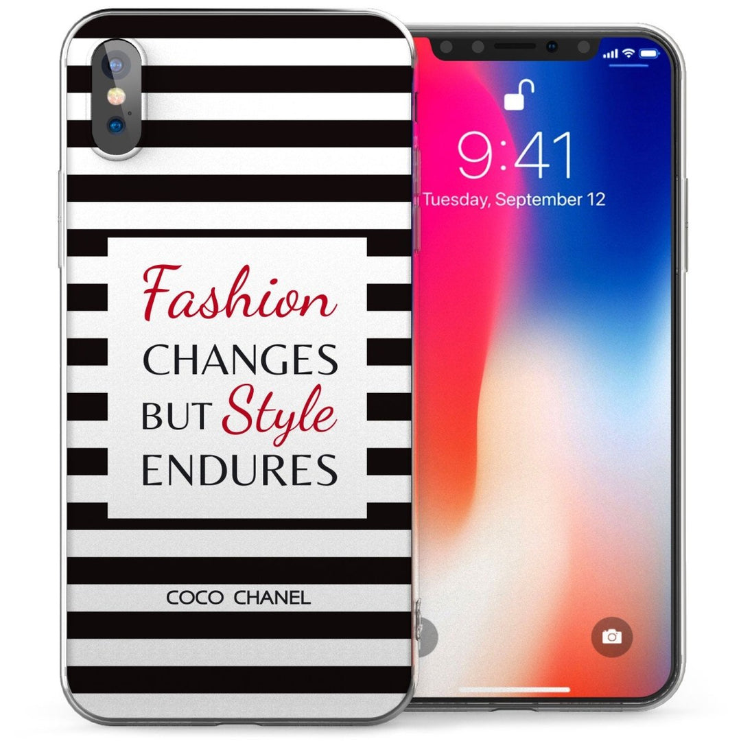 iPhone X Chanel Fabulous Quote TPU Gel Case - Black - Mobile Madhouse