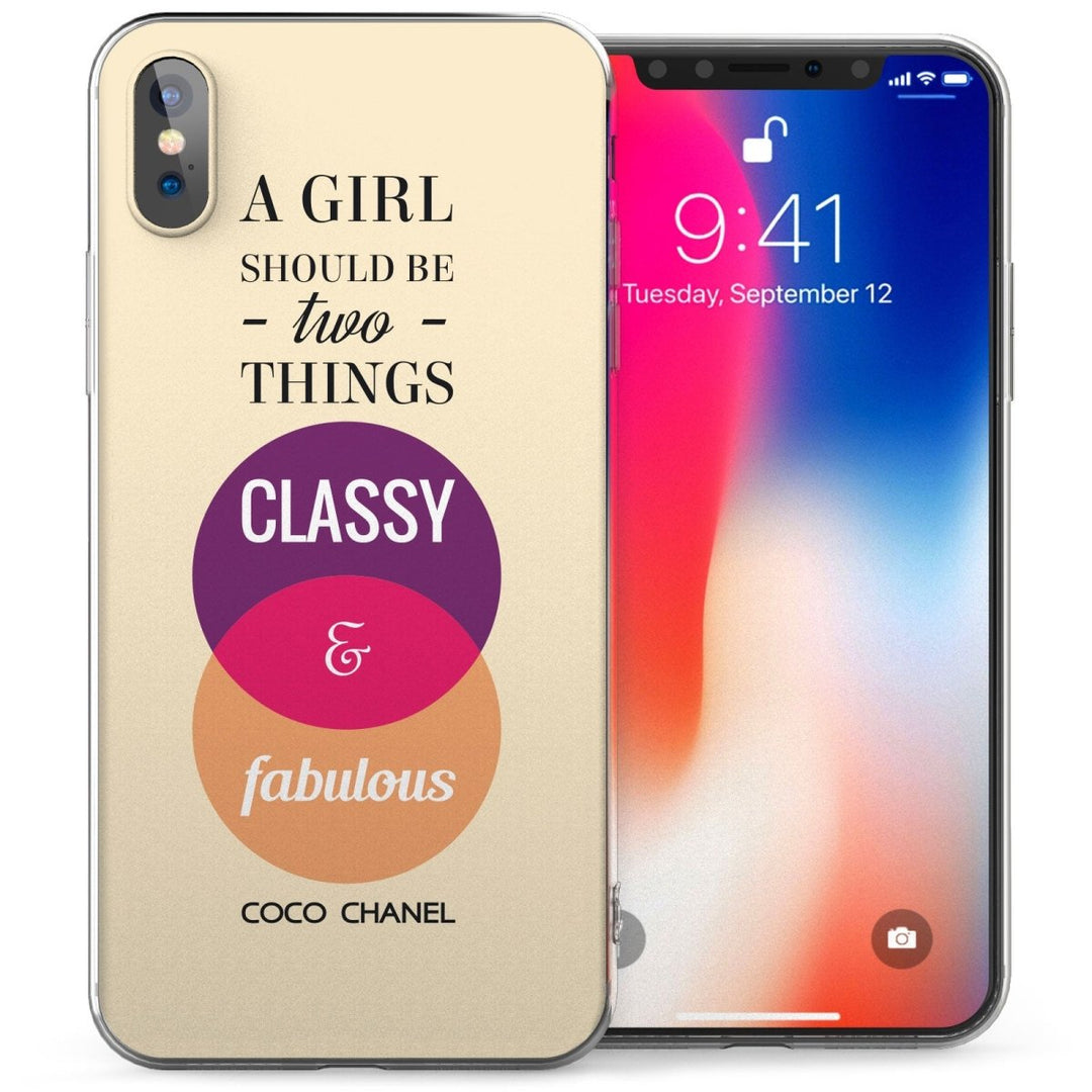 iPhone X Chanel Fabulous Quote TPU Gel Case - Mobile Madhouse