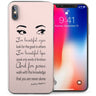 iPhone X Audrey Hepburn Beautiful Eyes Quote TPU Gel Case