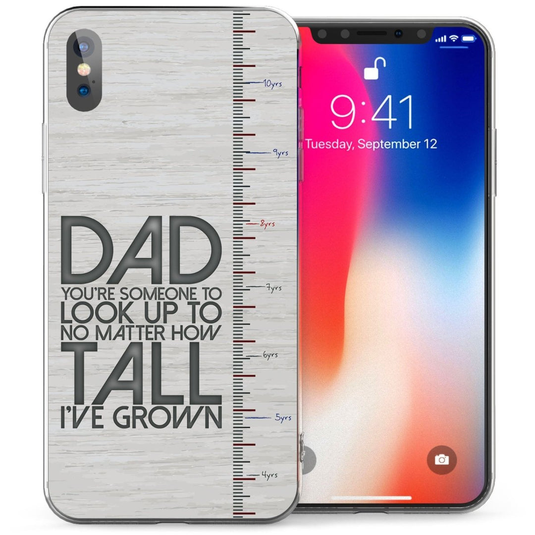 iPhone X Dad Ruler Quote TPU Gel Case - Mobile Madhouse