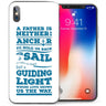 iPhone X Dad Anchor Quote TPU Gel Case - Blue