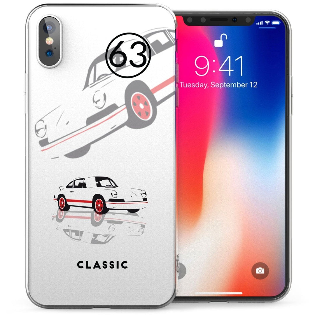 iPhone X Retro German Sports Car TPU Gel Case - Mobile Madhouse