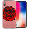 iPhone X Retro Rose Dot TPU Gel Case