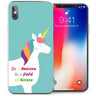 iPhone X Be a Unicorn TPU Gel Case