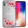 iPhone X Floral Personalised TPU Gel Case