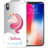 iPhone X Unicorn I Believe in Myself TPU Gel Case