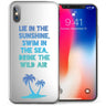 iPhone X Lie In The Sunshine Inspiring Quote TPU Gel Case