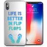 iPhone X Flip Flops Funny Quote TPU Gel Case