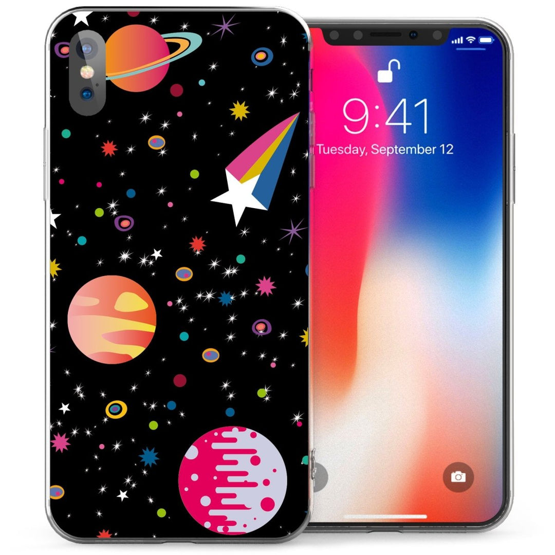 iPhone X Space Cartoon TPU Gel Case - Mobile Madhouse