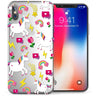 iPhone X Unicorn Rainbows and Hearts TPU Gel Case