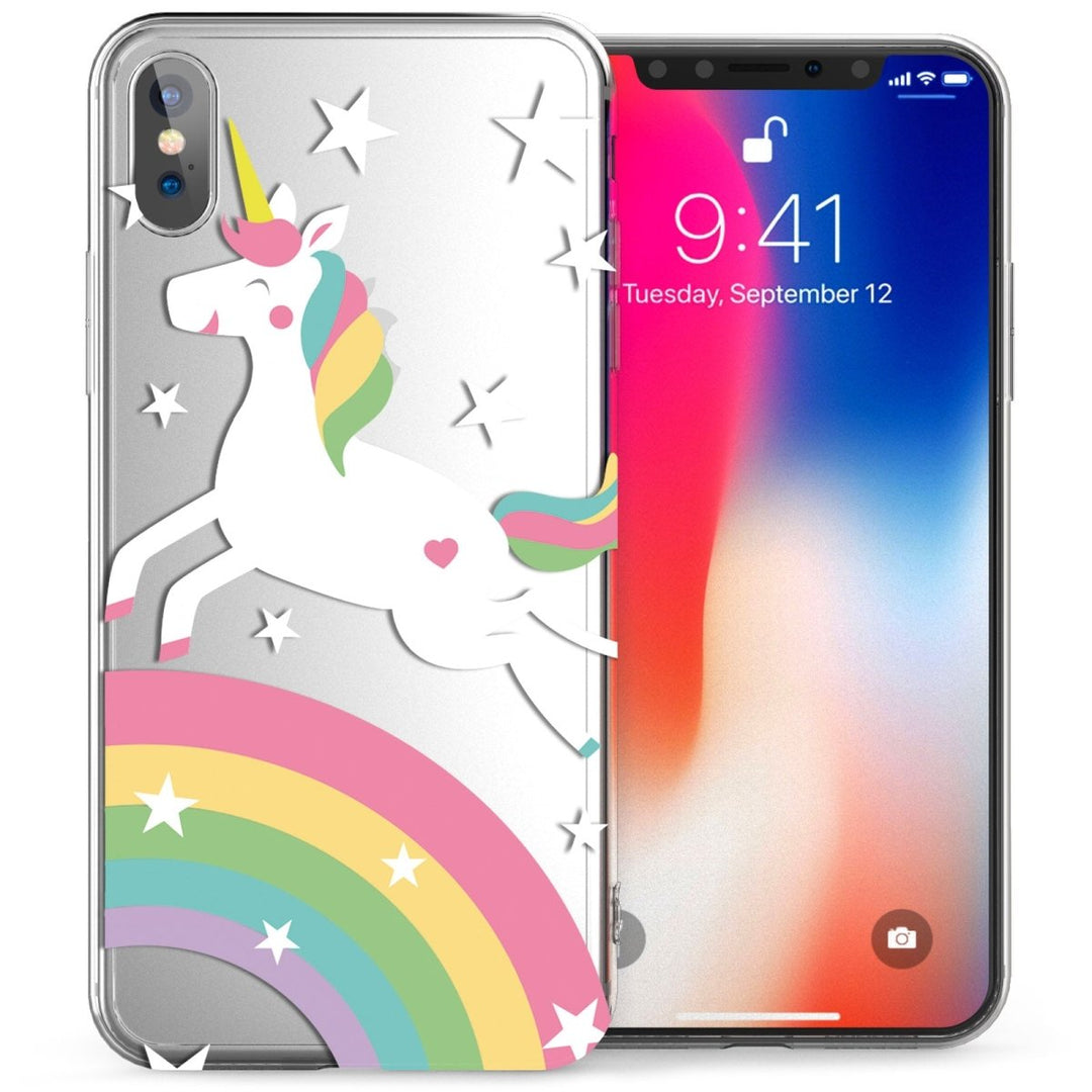 iPhone X Unicorn Rainbows TPU Gel Case - Mobile Madhouse