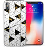 iPhone X Marble Abstract Triangles TPU Gel Case