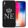 iPhone X Crown Personalised Initials TPU Gel Case