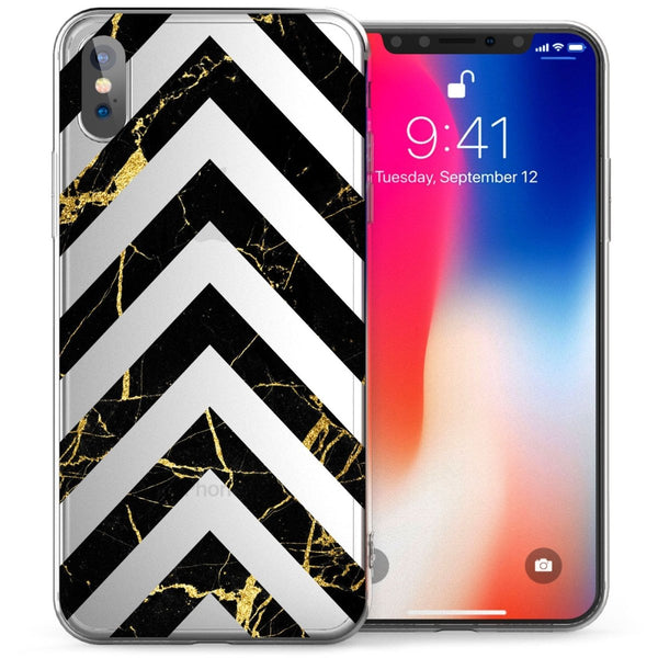 iPhone X Marble Arrows TPU Gel Case - Mobile Madhouse