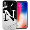 iPhone X Marble Personalised Initial TPU Gel Case
