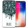 iPhone X Marble Melt Personalised TPU Gel Case - Green