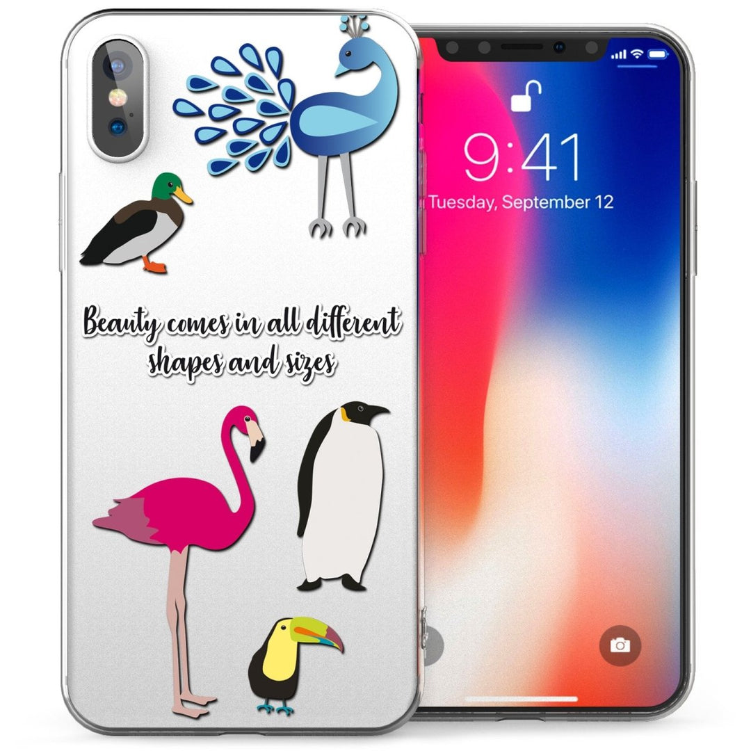iPhone X Beauty Birds TPU Gel Case - Mobile Madhouse