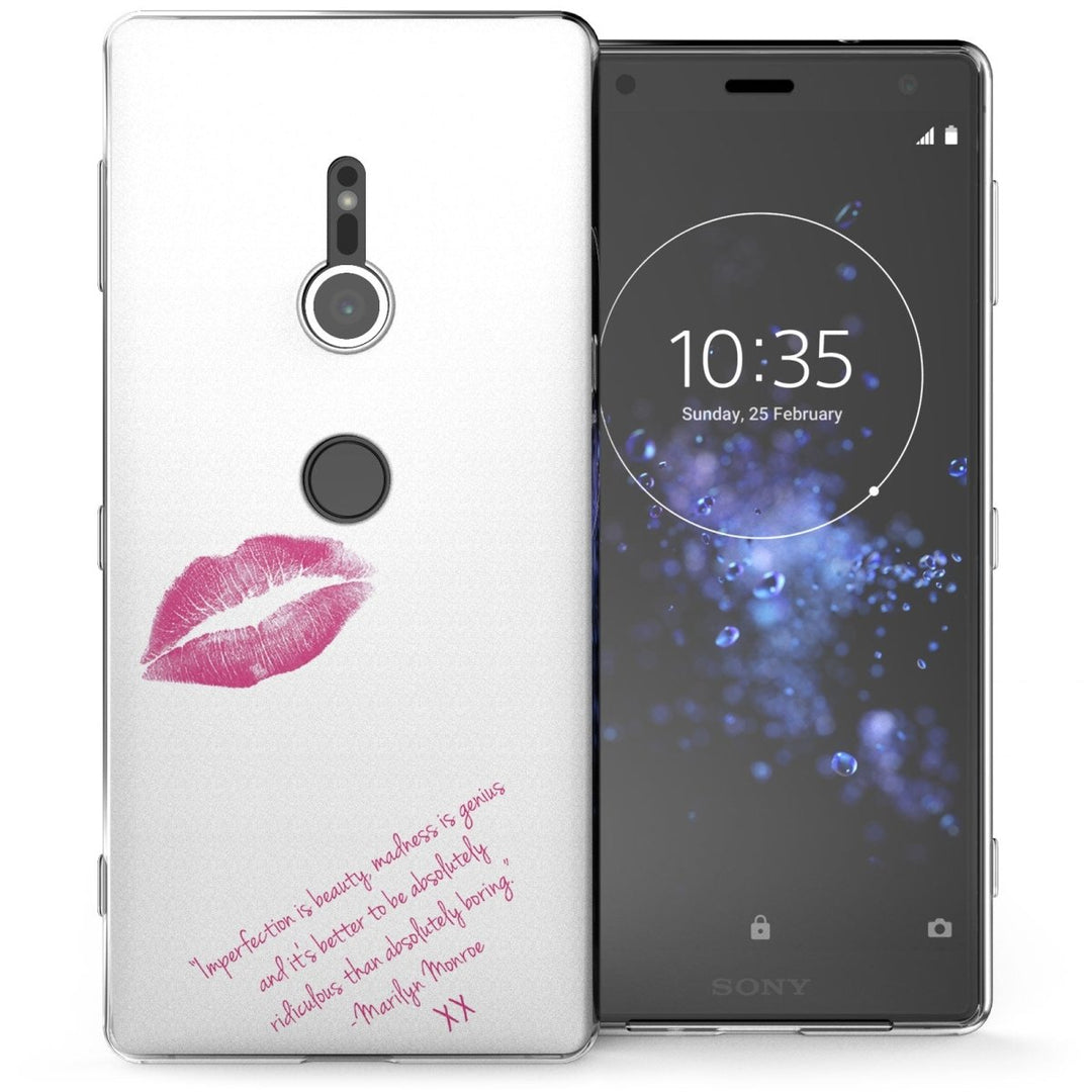 Sony Xperia XZ2 Marilyn Monroe Quote TPU Gel Case - Mobile Madhouse