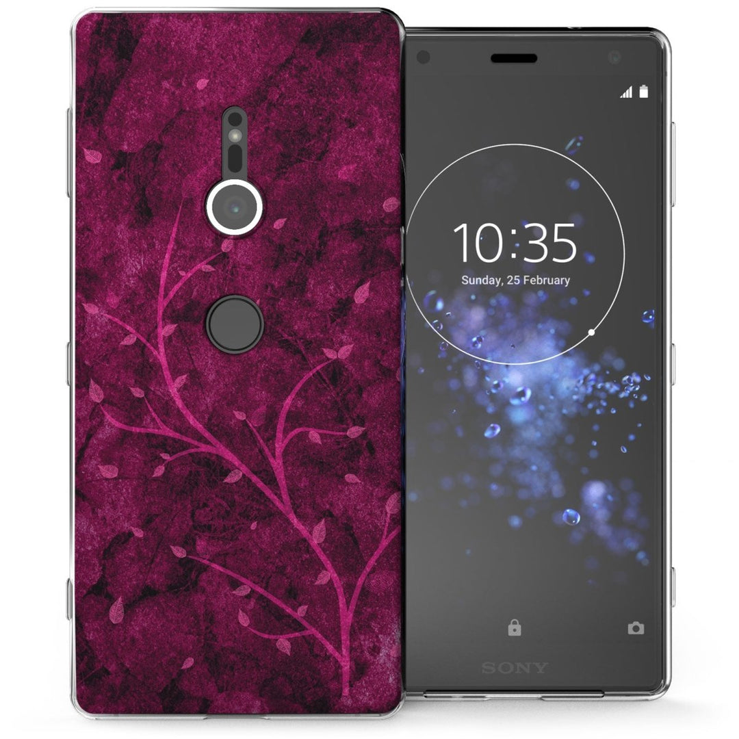 Sony Xperia XZ2 Pink Tree TPU Gel Case - Mobile Madhouse