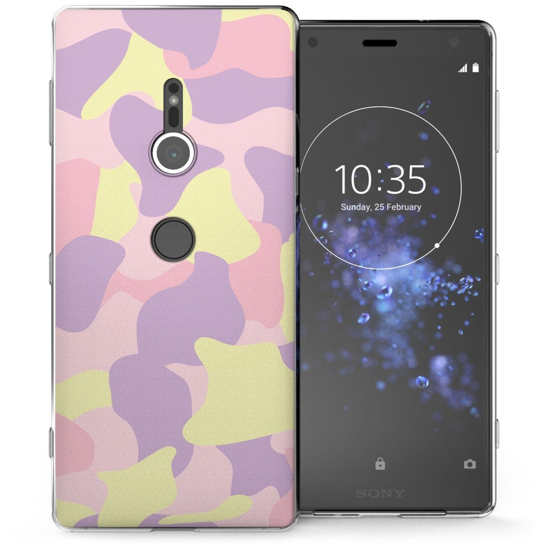 Sony Xperia XZ2 Pink Camouflage TPU Gel Case - Mobile Madhouse