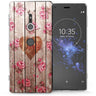 Sony Xperia XZ2 Vintage Wooden Heart TPU Gel Case