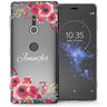 Sony Xperia XZ2 Clear Floral Personalised TPU Gel Case