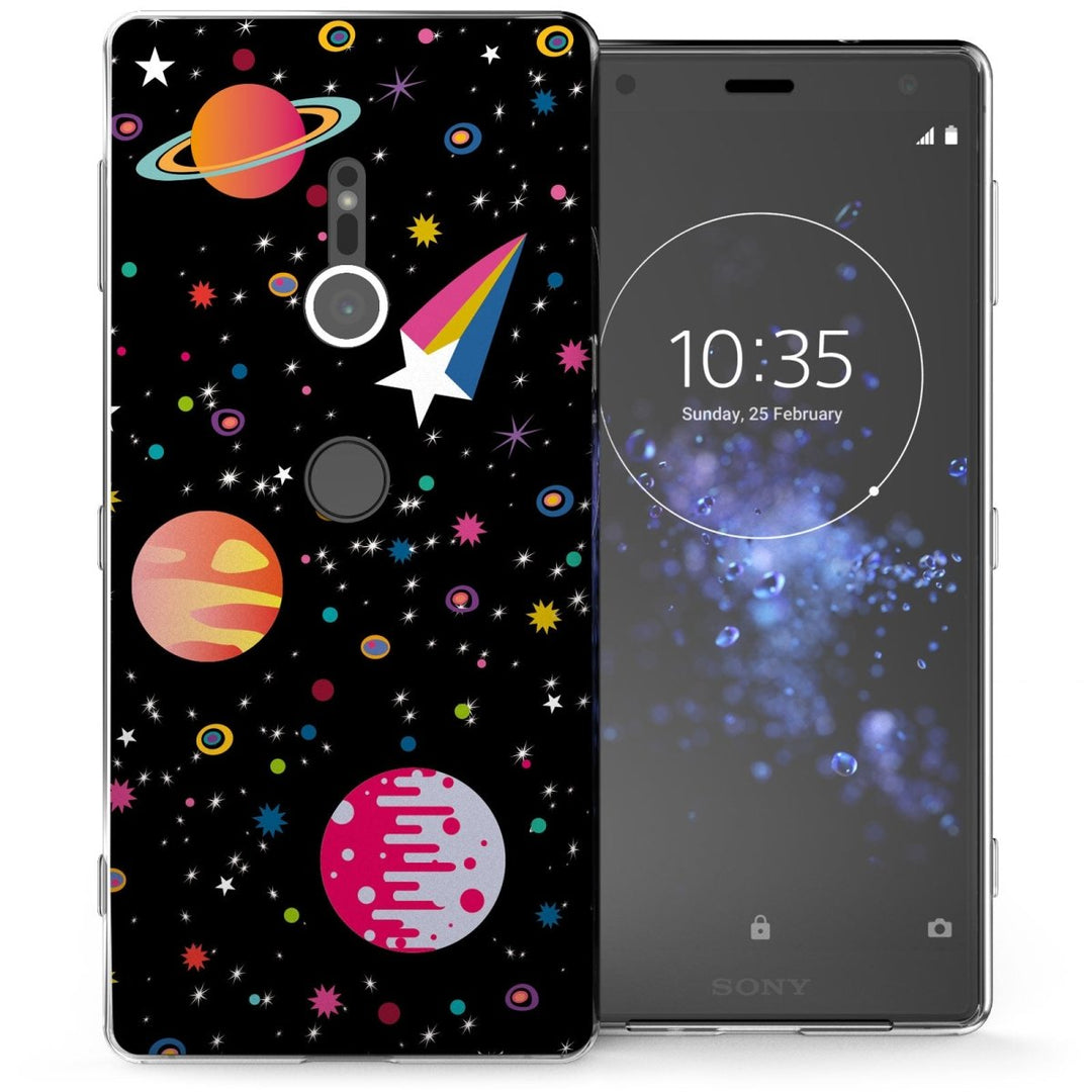 Sony Xperia XZ2 Space Pattern TPU Gel Case - Mobile Madhouse