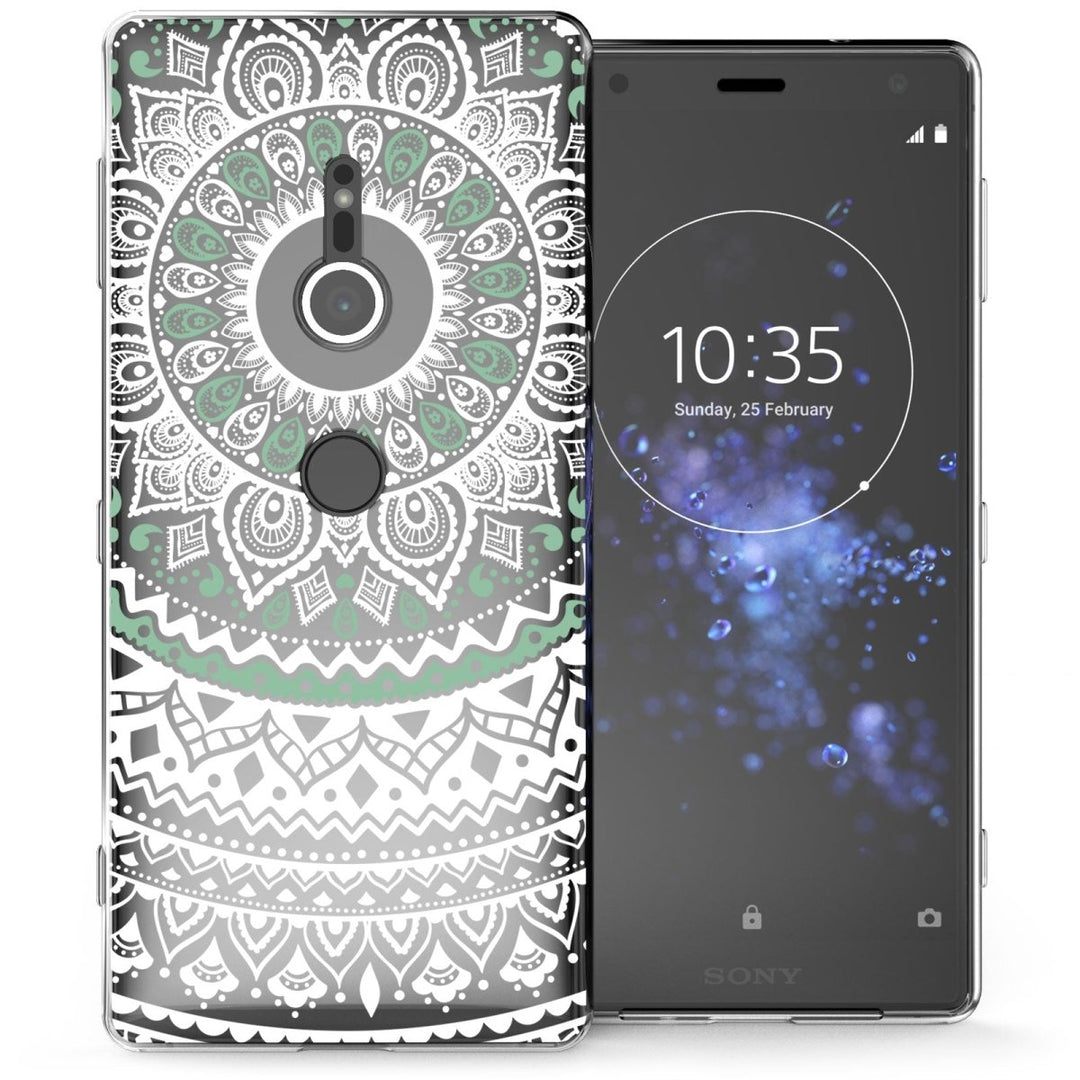 Sony Xperia XZ2 Mandala TPU Gel Case - Mint Green - Mobile Madhouse