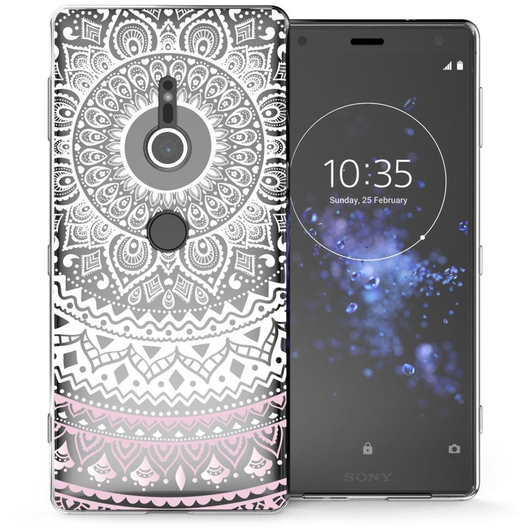 Sony Xperia XZ2 Mandala TPU Gel Case - White - Mobile Madhouse