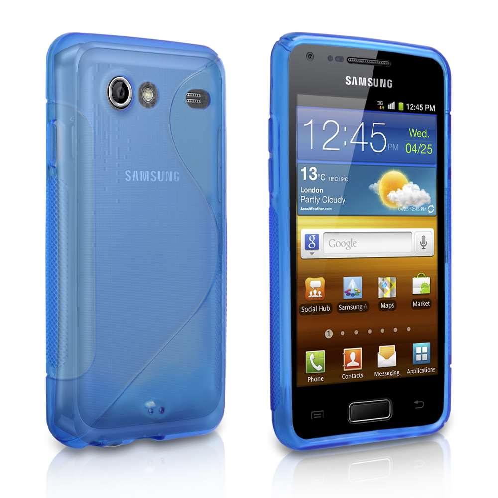 Caseflex Samsung Galaxy Advance S - Line Case - Blue - Mobile Madhouse