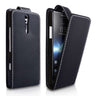 Yousave Accessories Sony Xperia S Leather-Effect Flip Case - Black